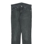 LEVI'S 511 Slim Mens Black Slim Skinny Denim Medium W32 L32 Zip Jeans