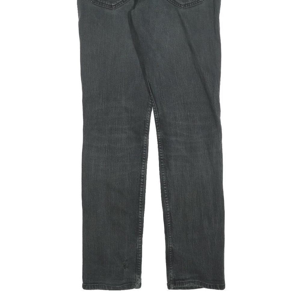 LEVI'S 511 Slim Mens Black Slim Skinny Denim Medium W32 L32 Zip Jeans