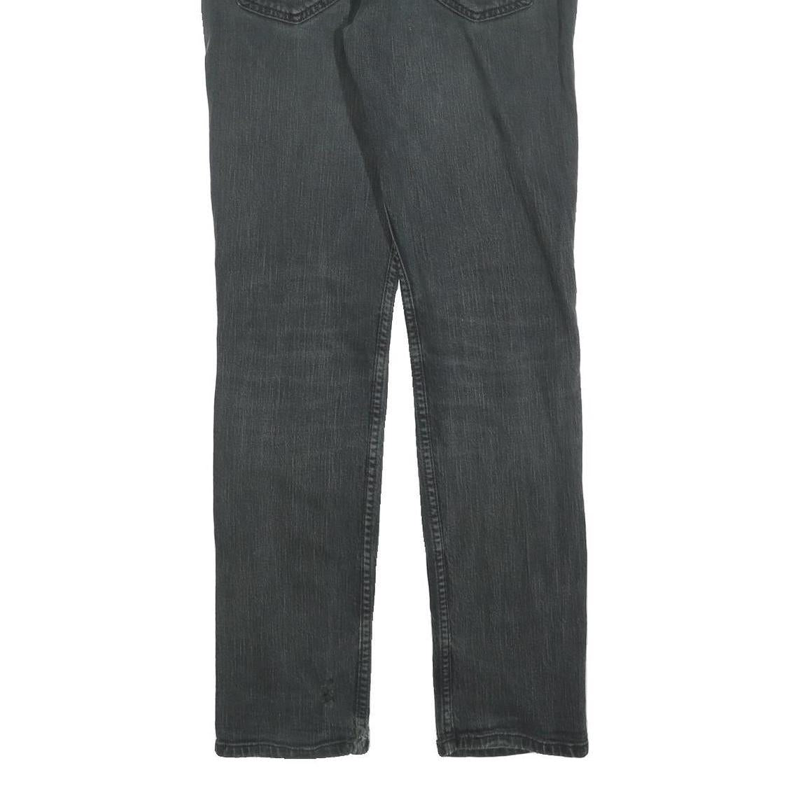 LEVI'S 511 Slim Mens Black Slim Skinny Denim Medium W32 L32 Zip Jeans