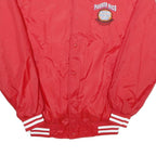 CARDINAL Mens Red Puerto Rico Basketball All Star Button Nylon Jacket M