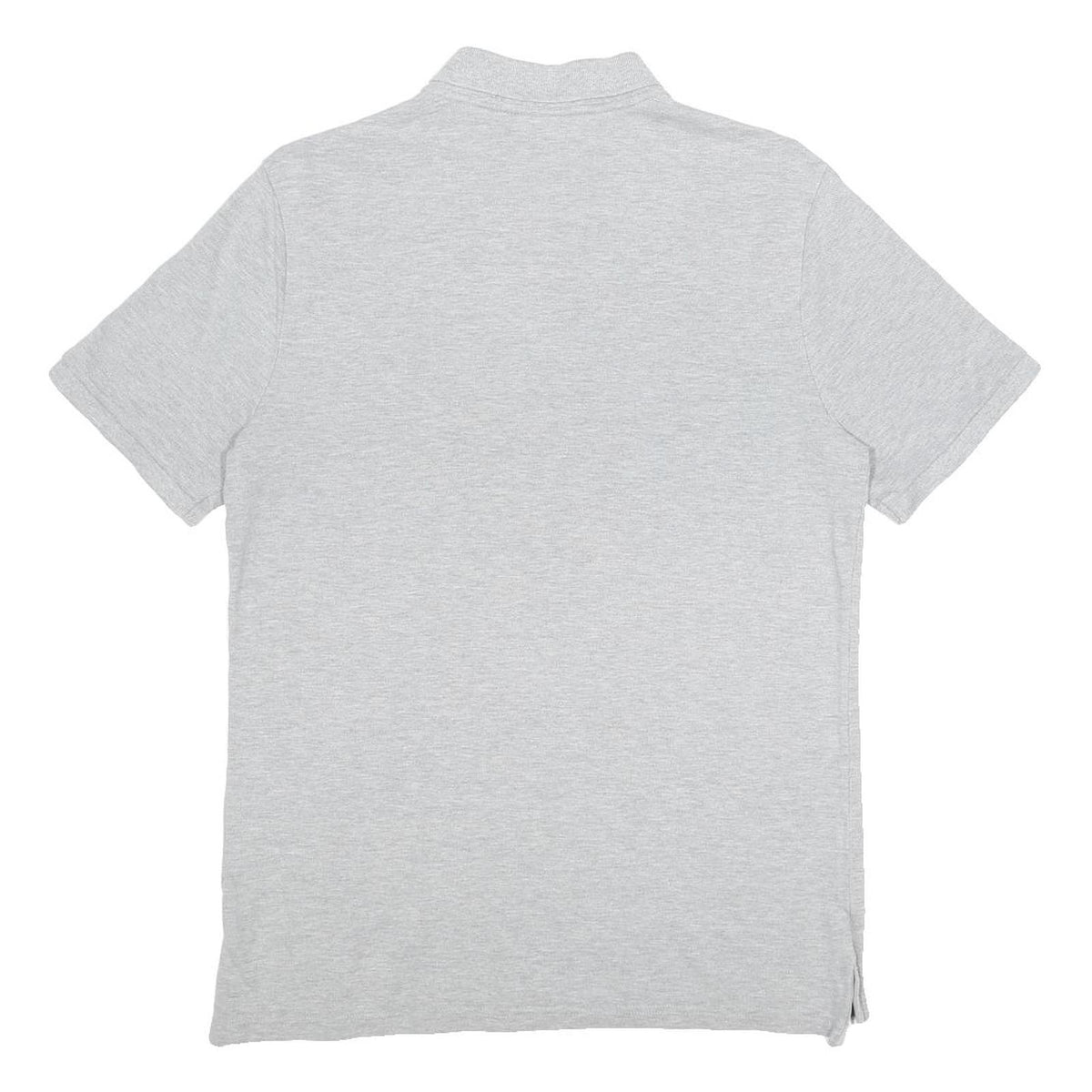 NIKE Mens Grey Short Sleeve Plain Polo Shirt M Cotton Casual Sportswear