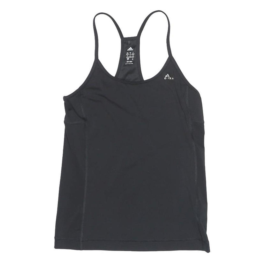 ADIDAS Womens Black Athletic T-Shirt S Sleeveless Racerback Sports Tank Top