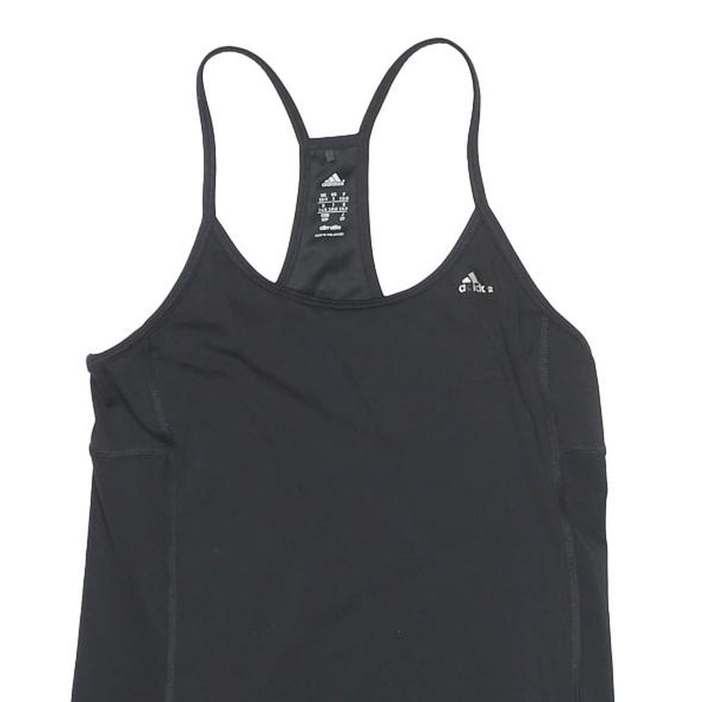 ADIDAS Womens Black Athletic T-Shirt S Sleeveless Racerback Sports Tank Top