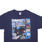 DELTA Mens Blue Giants NFL T-Shirt 2XL Short Sleeve Crew Neck Tiki Barber