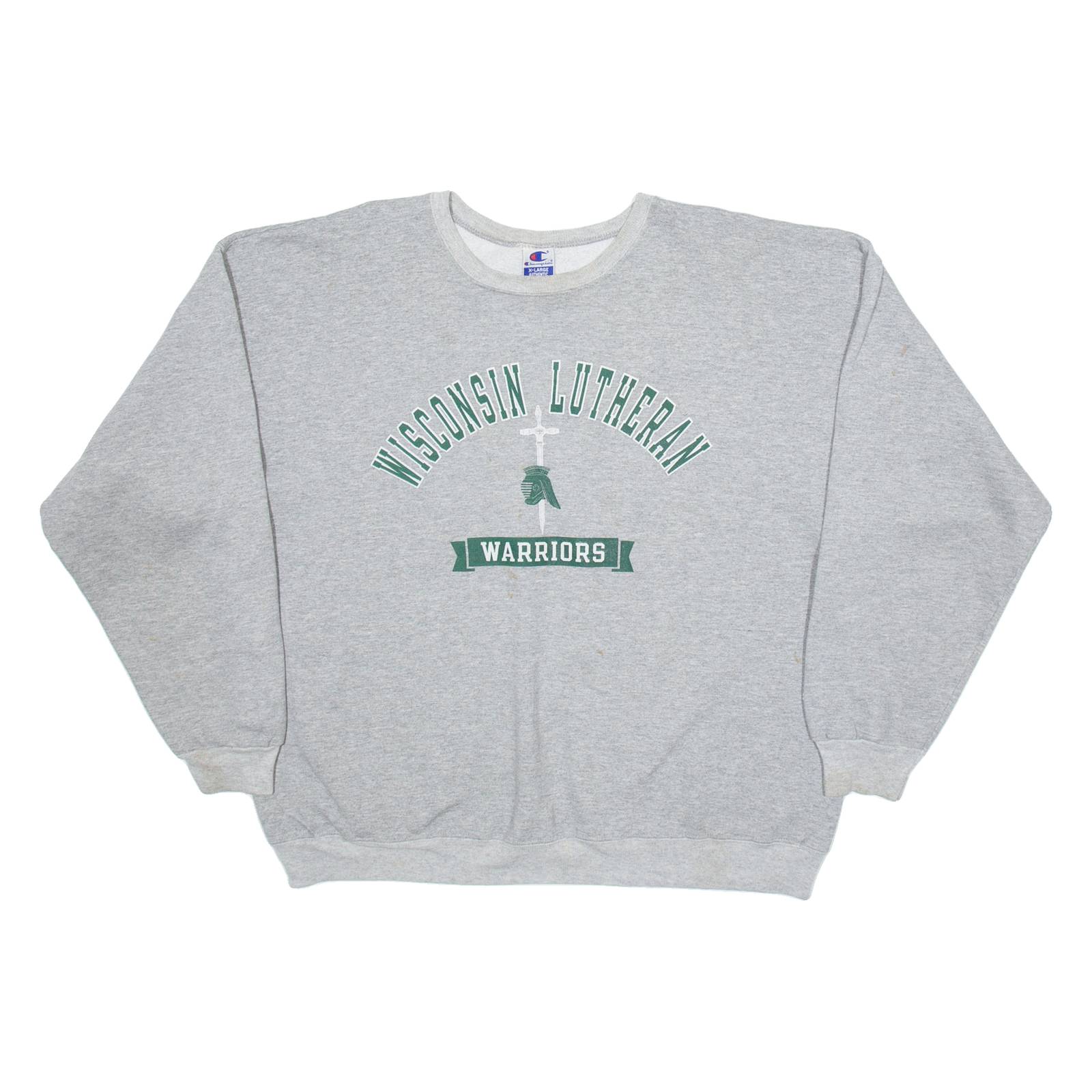 CHAMPION Wisconsin Lutheran Warriors Mens Sweatshirt Grey XL