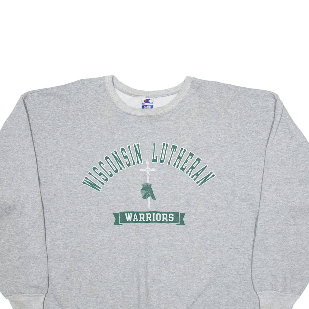 CHAMPION Wisconsin Lutheran Warriors Mens Sweatshirt Grey XL