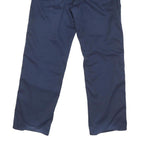 CARHARTT Mens Regular Fit Blue Cotton Blend Trousers W36 L32 Workwear Zip