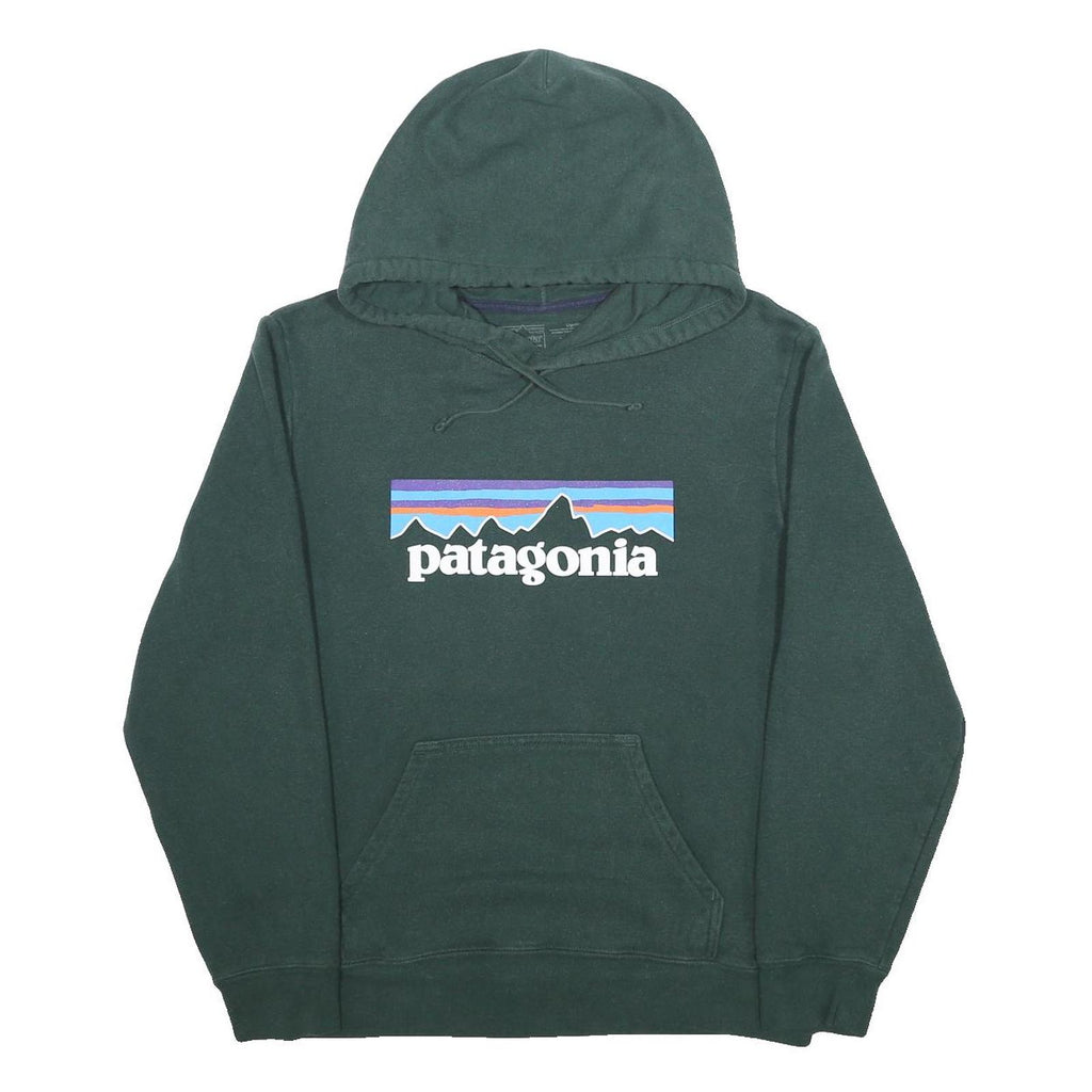 PATAGONIA Womens Green Pullover Hoodie M Cotton Blend Casual Outdoor Sweatshirt