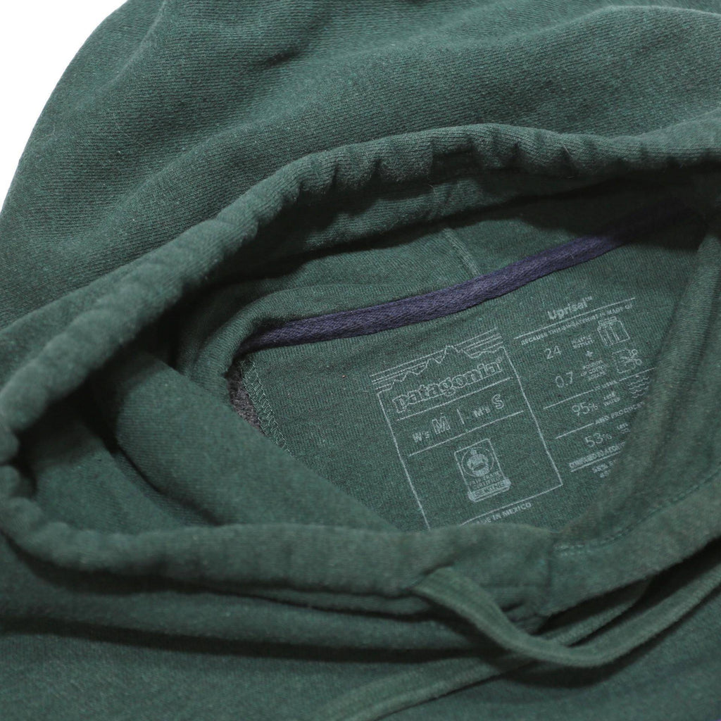 PATAGONIA Womens Green Pullover Hoodie M Cotton Blend Casual Outdoor Sweatshirt