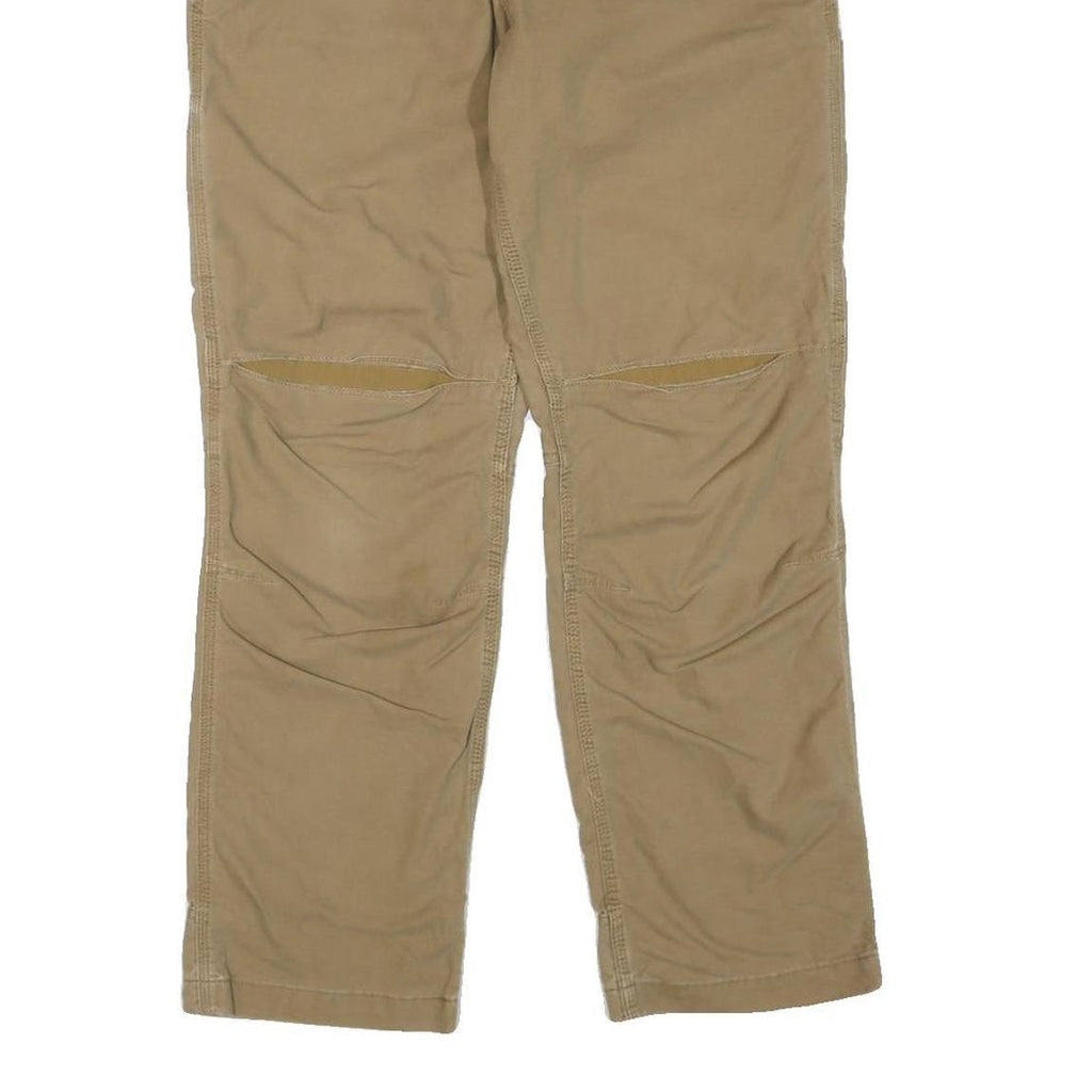 CARHARTT Mens Cotton Blend Beige Regular Fit Straight Leg Trousers W36 L31