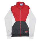 ADIDAS Mens Red & Black Jacket XS Polyester Blend Zip Sportswear Track Casual