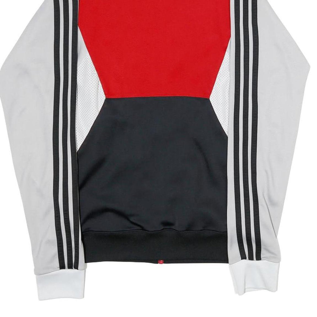 ADIDAS Mens Red & Black Jacket XS Polyester Blend Zip Sportswear Track Casual