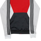ADIDAS Mens Red & Black Jacket XS Polyester Blend Zip Sportswear Track Casual
