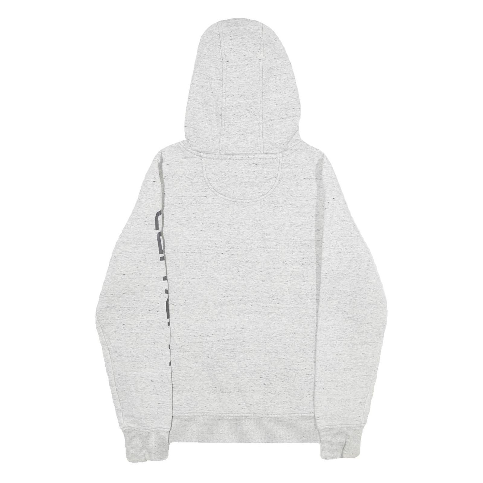 CARHARTT Womens Grey Hoodie XS Logo Print Casual Pullover Drawstring Hood