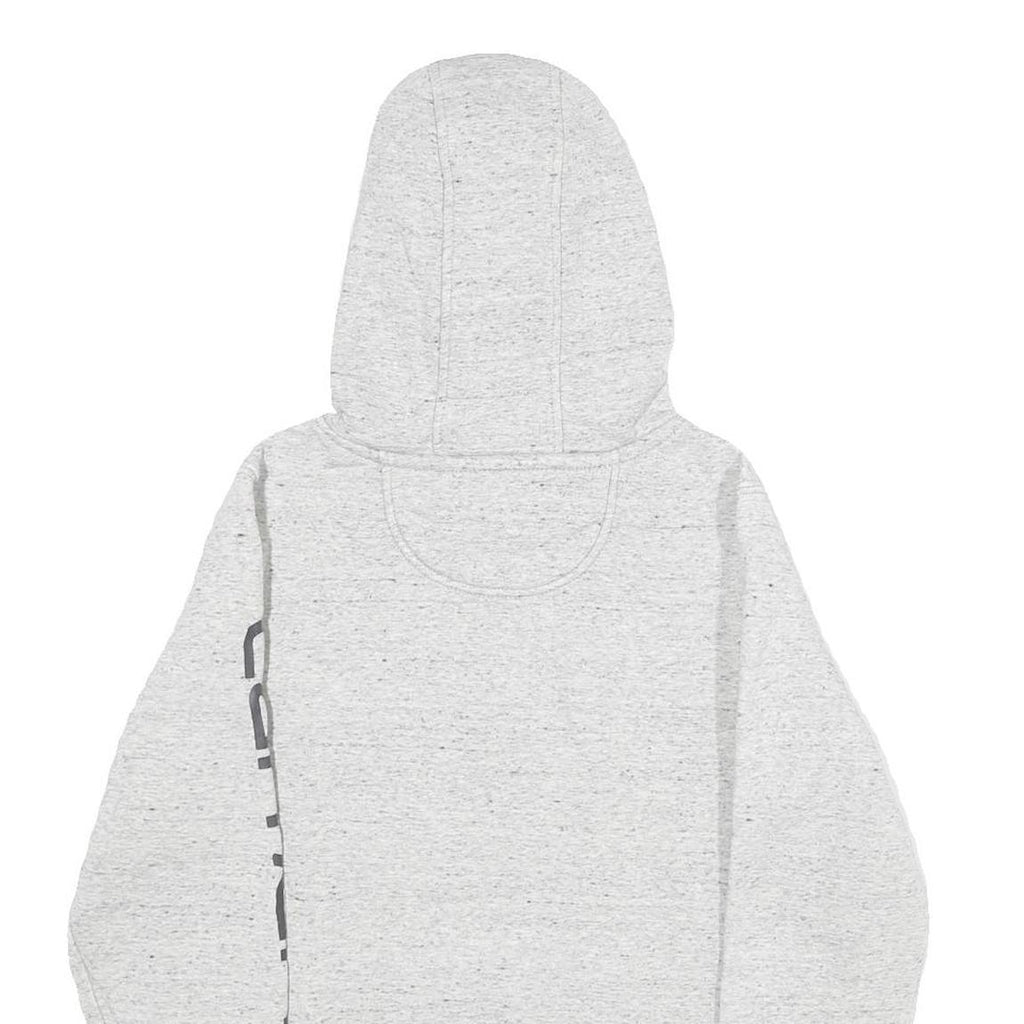CARHARTT Womens Grey Hoodie XS Logo Print Casual Pullover Drawstring Hood