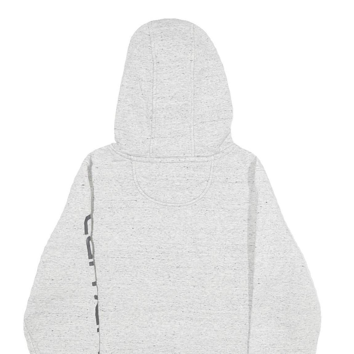 CARHARTT Womens Grey Hoodie XS Logo Print Casual Pullover Drawstring Hood