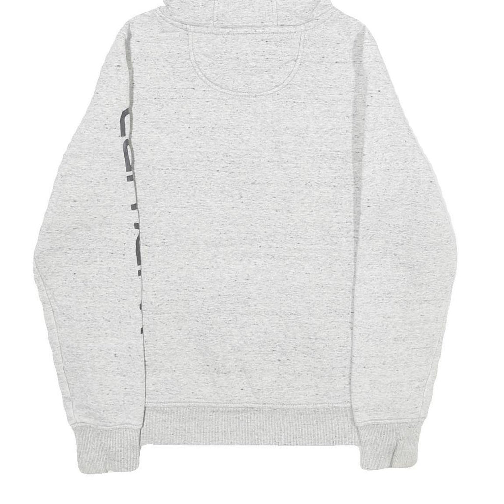 CARHARTT Womens Grey Hoodie XS Logo Print Casual Pullover Drawstring Hood