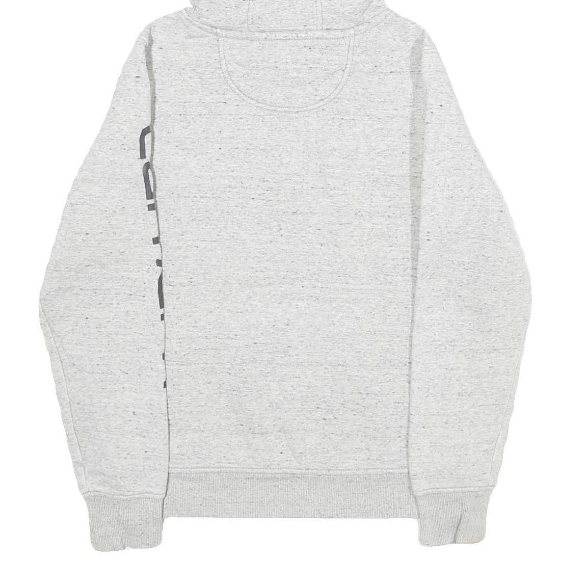 CARHARTT Womens Grey Hoodie XS Logo Print Casual Pullover Drawstring Hood