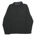 CALVIN KLEIN Mens Black 1/4 Zip XL Sweatshirt Pullover Lightweight Cotton