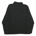 CALVIN KLEIN Mens Black 1/4 Zip XL Sweatshirt Pullover Lightweight Cotton