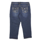 WAREHOUSE ONE Womens Jeans Blue Regular Straight Denim Medium W30 L21 Zip Cotton