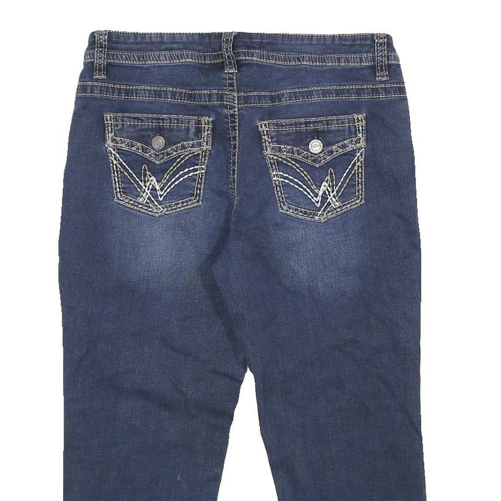 WAREHOUSE ONE Womens Jeans Blue Regular Straight Denim Medium W30 L21 Zip Cotton