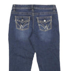 WAREHOUSE ONE Womens Jeans Blue Regular Straight Denim Medium W30 L21 Zip Cotton