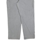 CARHARTT Mens Relaxed Light Grey Cotton Blend Workwear Trousers W42 L34