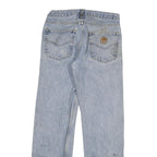 CARHARTT Mens Regular Fit Blue Denim Jeans W30 L32 Classic Cotton Blend Zip