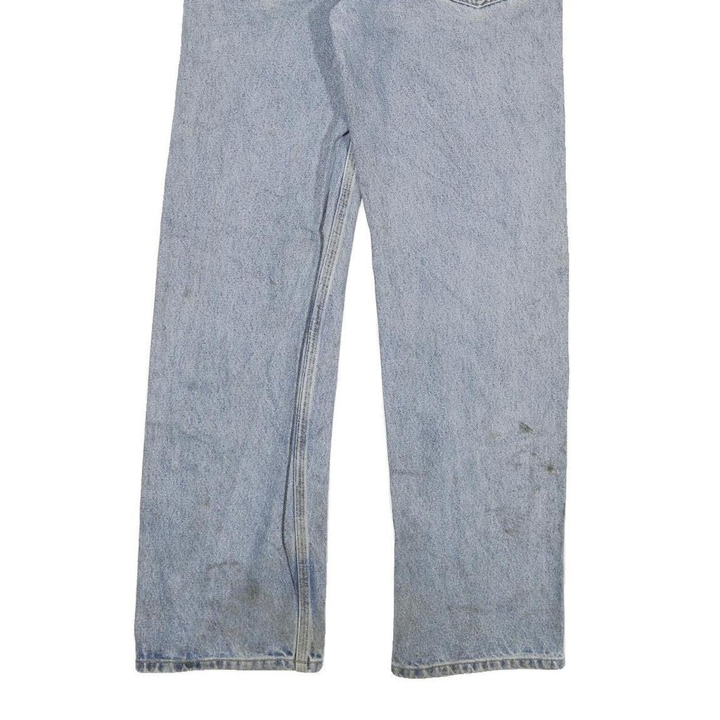 CARHARTT Mens Regular Fit Blue Denim Jeans W30 L32 Classic Cotton Blend Zip