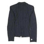 MAX MARA Womens Black Pinstripe Tailored Blazer Jacket UK 6 Polyester Blend