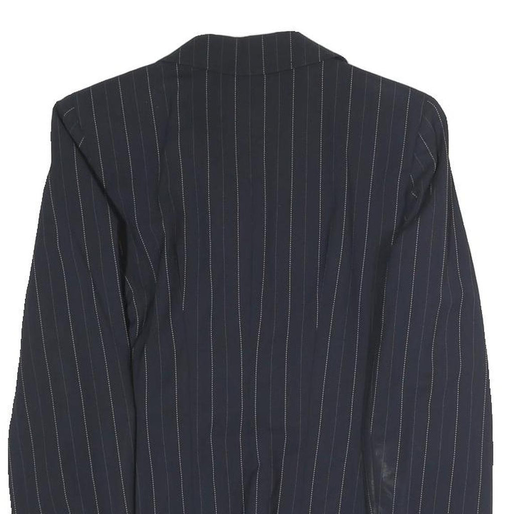 MAX MARA Womens Black Pinstripe Tailored Blazer Jacket UK 6 Polyester Blend
