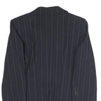 MAX MARA Womens Black Pinstripe Tailored Blazer Jacket UK 6 Polyester Blend