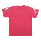 ADIDAS Girls Red T-Shirt XL Short Sleeve Crew Neck Cotton Sports Casual Top