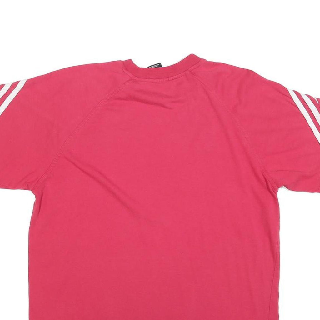 ADIDAS Girls Red T-Shirt XL Short Sleeve Crew Neck Cotton Sports Casual Top
