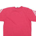 ADIDAS Girls Red T-Shirt XL Short Sleeve Crew Neck Cotton Sports Casual Top