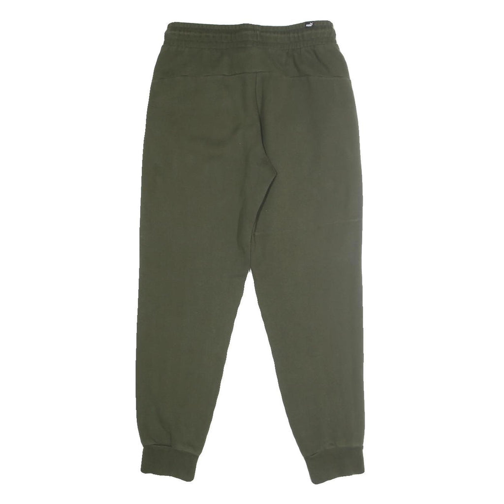 PUMA Mens Joggers Green Slim Tapered S W28 L28 Cotton Blend Casual Wear