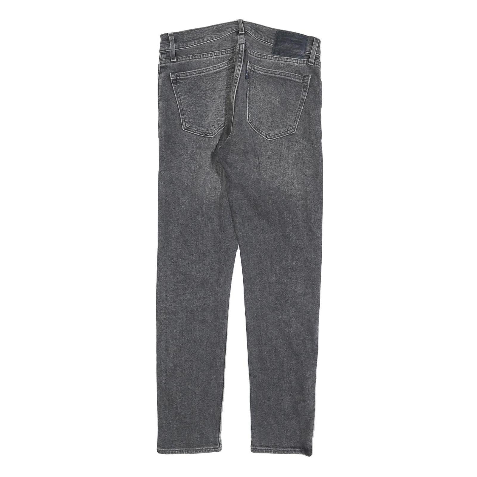 LEVI'S Womens Grey Slim Skinny Denim Light W27 L27 Studded Detail Jeans