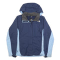 THE NORTH FACE Womens Navy & Light Blue Outdoor Zip Jacket M Nylon Hyvent