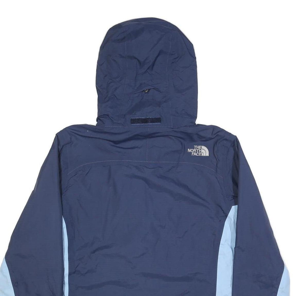 THE NORTH FACE Womens Navy & Light Blue Outdoor Zip Jacket M Nylon Hyvent
