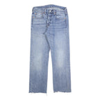 LEVI'S 501 Mens Jeans Blue Regular Straight Denim Light W30 L27 Classic Button