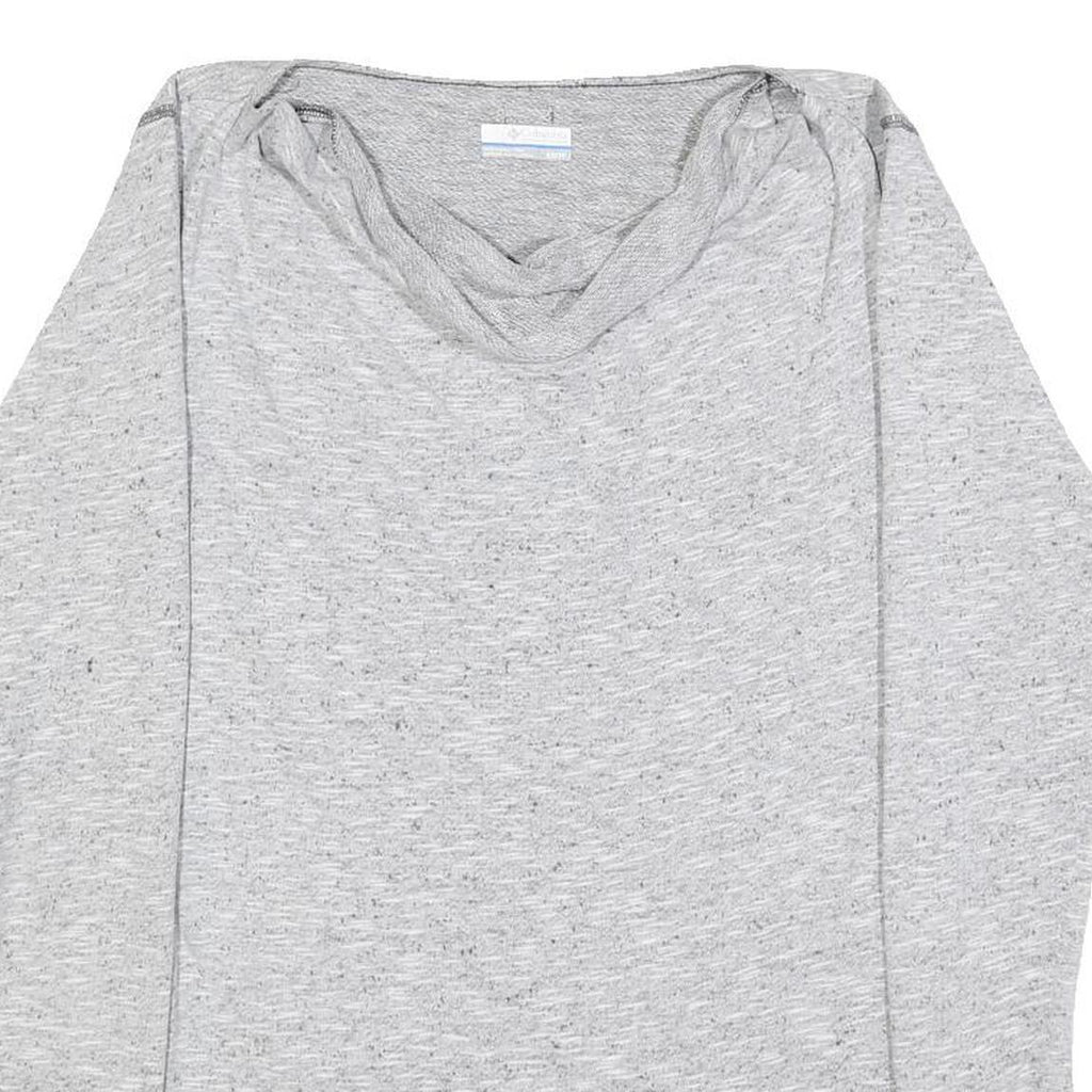 COLUMBIA Womens Grey Plain Pullover Crew Neck Basic Knit XS Outdoor Casual