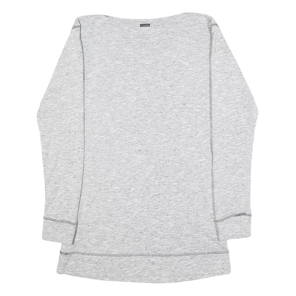 COLUMBIA Womens Grey Plain Pullover Crew Neck Basic Knit XS Outdoor Casual