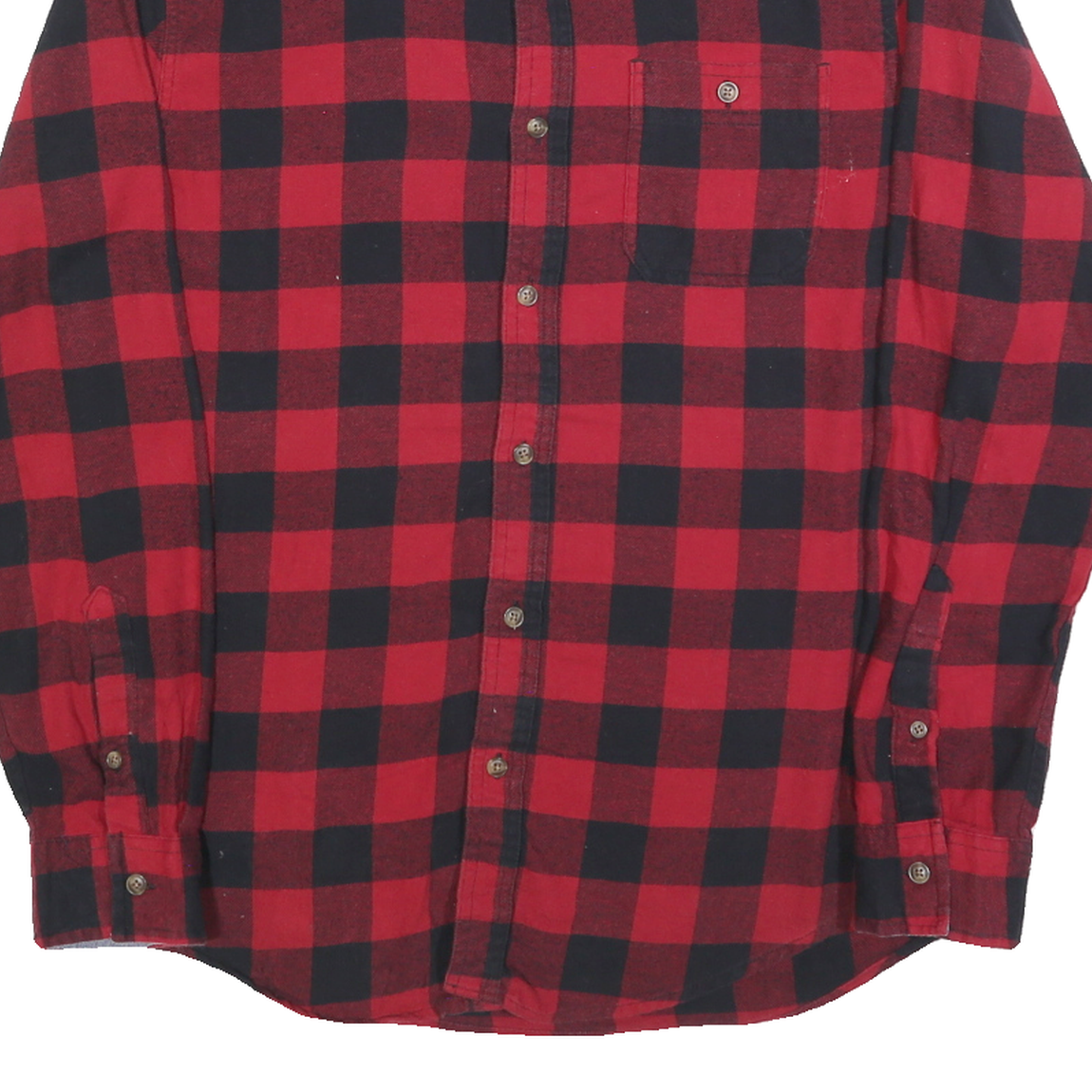 LEE Mens Red & Black Check Shirt M Cotton Casual Button Up Classic