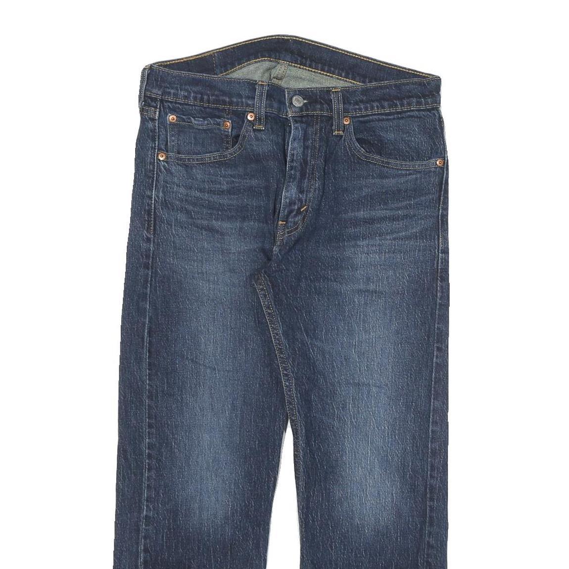 LEVI'S 505 Mens Jeans Blue Regular Straight Denim Medium W31 L25 Zip Closure