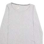 WHITE STUFF Womens Patterned Jumper Grey Tight Knit Wool UK 8