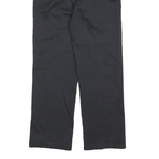 DICKIES Mens Cotton Blend Black Regular Fit Straight Leg Trousers W30 L30