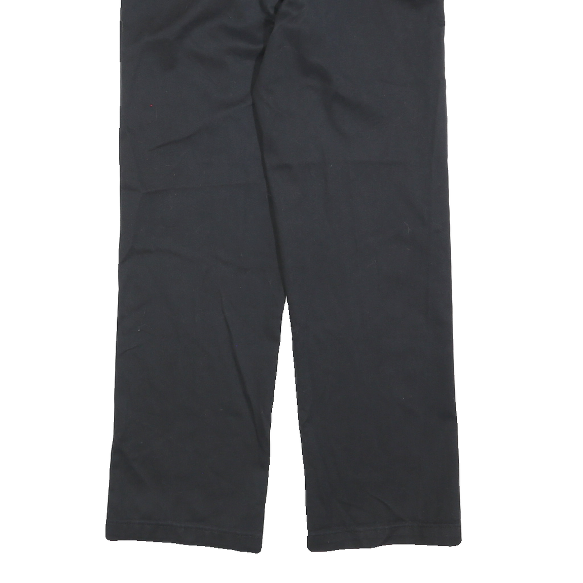 DICKIES Mens Cotton Blend Black Regular Fit Straight Leg Trousers W30 L30