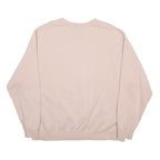 NIKE Womens Pink Crew Neck XL Sweatshirt Cotton Blend Casual Pullover