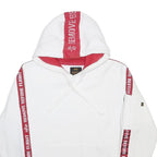 ALPHA INDUSTRIES Mens White & Red Hoodie XS Remove Before Flight Print Cotton